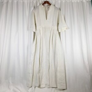 Eleventy Linen Caftan Maxi Dress Size 2 Luxury Vacation Summer Cruise Resort
